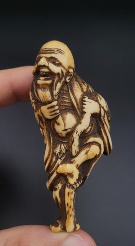 Netsuke tekkai sennin - -,