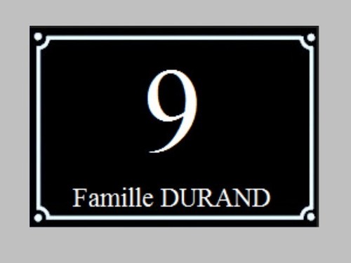 Plaque pvc numero rue - plaque,