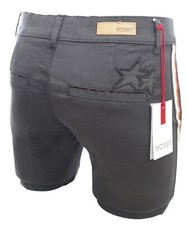 HAPPY Pantalon chino femme Joy Shine cigarette slim stretch gris ardoise