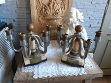 Paire de lampe de table girandole art deco