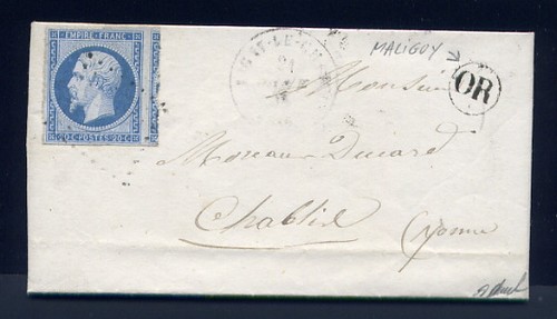 Rare lettre maliguy par - lettre, de