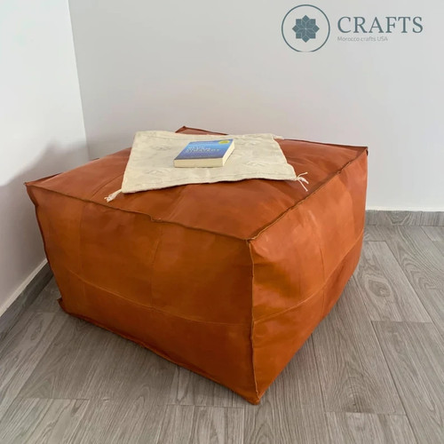 Tabouret boho ottoman fait