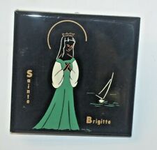 OLD TILE SAARS STE SAINTE BRIGITTE PAS RITA THERESE DE LISIEUX