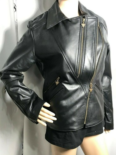 Blouson en cuir noir - ,
