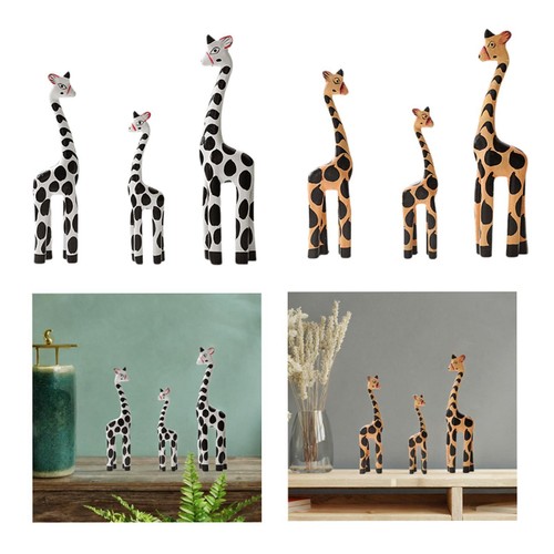Sculpture girafe bois - girafe, en