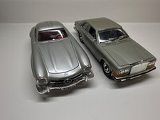 Burago - Rolls Royce Camargue 1:22 & Mercedes 300 SL 1:18 diecast
