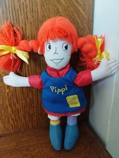 Vintage Pippi Longstocking Rare Doll 1997 Fabric 16cm Fifi Toaster 