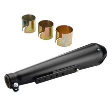 Silencieux de tuyau d'échappement de moto d'acier inoxydable avec 3 manchons de