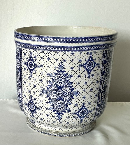Cache pot ancien faïence - pot, en