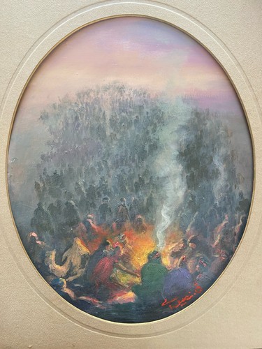 Peinture orientaliste huile - peinture,