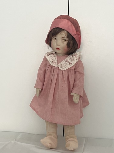 Poupée ancienne raynal tissus - poupée,