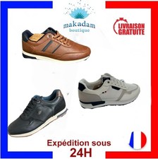 sneakers basket chaussure homme sport marche légère blanc,noir ou marron 40 à 45