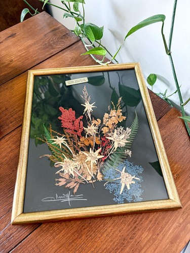 Cadre vintage fleurs