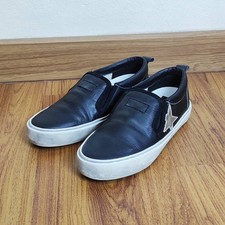 Golden Goose Hanami Black Leather Slip On Sneakers Women's Shoes Size: US7 EU37
