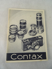 catalog CONTAX CAMERA - camera instructions