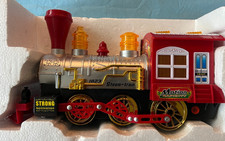 Bubble Train Musical Sound Lights Bump & Go Locomotive Bubble Blowing Toy Train