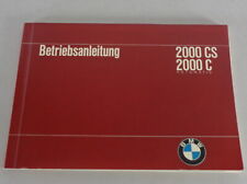 Operating Instructions BMW 2000 CS Coupe/2000 C Automatic status 10/1965