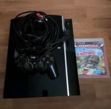 Playstation 3 PS3 fat 80go + 1 manette + 3 jeux + Câble Alim Et Tv Origine 