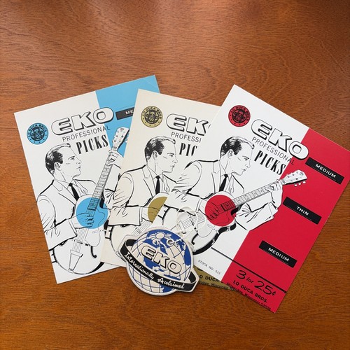 Eko guitar pick card - eko,