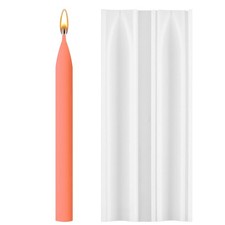 Moule à bougie en spirale en