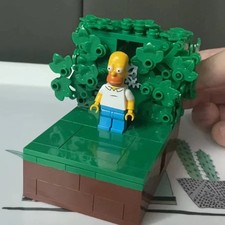 Homer Disappearing into Bush
