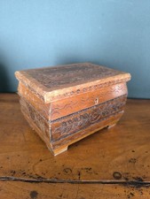 Ancien Coffret En Bois Fait