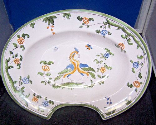 Ancien plat barbe décor - ancien,