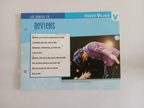 Carte fiche herve vilard - carte,