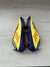 Adidas F50 Adizero Prime Yellow Blue Football Soccer Cleats US8 1/2 UK8 EUR42