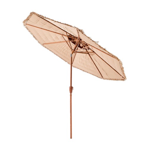 9ft outdoor thatch parasol - outdoor,