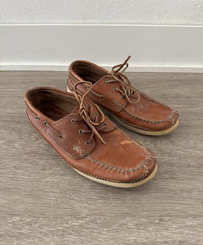 Yuketen leather boat shoes - boat,
