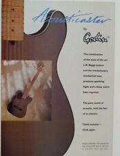 retro magazine advert 1991 GODIN ACOUSTICASTER