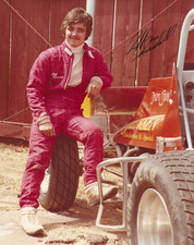Autographed Jeff Swindell World of Outlaws  Sprint Car  Racing Photograph