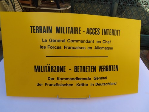 Panneau militaire ffa terrain - militaire,