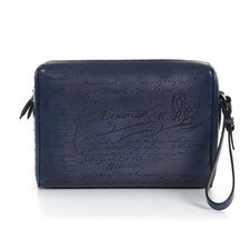 Pochette en cuir scritto
