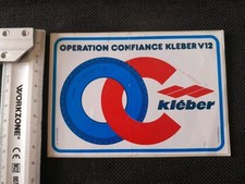 Antique Car Sticker. Tyre Glue V 12. Operations Trust. 