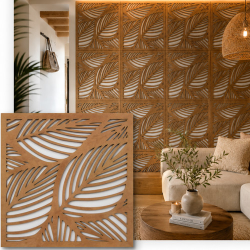Panneau mural feuilles - panneau,