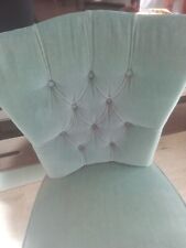 JOLI FAUTEUIL CRAPAUD VELOURS DOSSIER CAPITONNÉ AVEC FRANGES