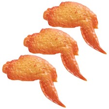  3pcs Modèle d'aile à poulet rôti simulé pour le modèle de restauration de la