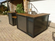 Comptoir commerce sur mesure style industriel métal et bois  meuble industriel 