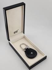 MONTBLANC Meisterstuck Navy Leather Key Fob Model MB114560 W Large Montblanc Box