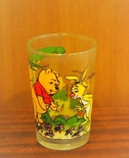 RARE VINTAGE WATER CUP GLASS WINNIE THE POOH CARTOON SÉRIE 80'S VERRE