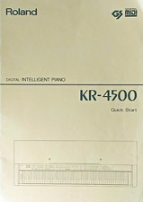 Roland KR-4500 Digital Piano Keyboard Original Quick Start Owners Manual Book #1