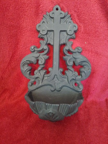 Ancienne benitier metal - ancienne, benitier/metal