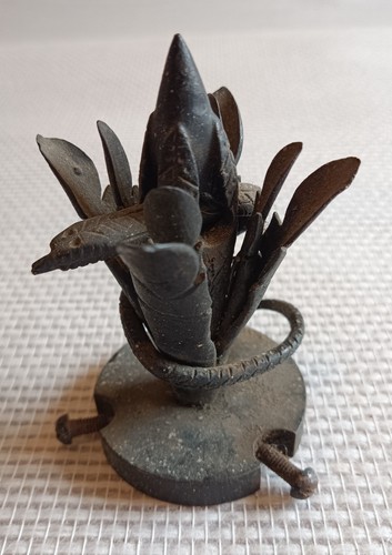 Antique cast iron knob - cast,