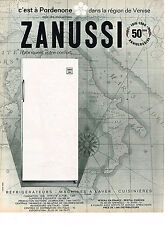 ADVERTISING 1966 ZANUSSI refrigerator made in PORDENONE