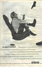 ADVERTISEMENT ADVERTISING 1960 AIRBORNE heater sofa bed