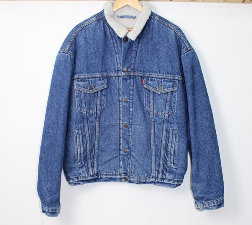 Veste jean levi sherpa - veste,