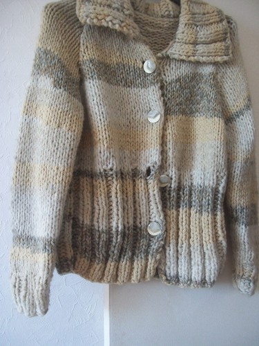 Veste tricot fait main taille - tricot,