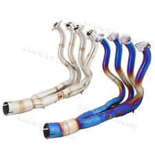 For Kawasaki Ninja ZX6R ZX636 2009-2023 Motorcycle Front Link Header Pipe Escape
